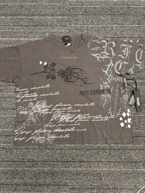 Civil Regime Men's Short-Sleeve Graphic Tee in Charcoal Gray